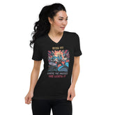 Mosh Pit Unisex Short Sleeve V-Neck T-Shirt - Beyond T-shirts